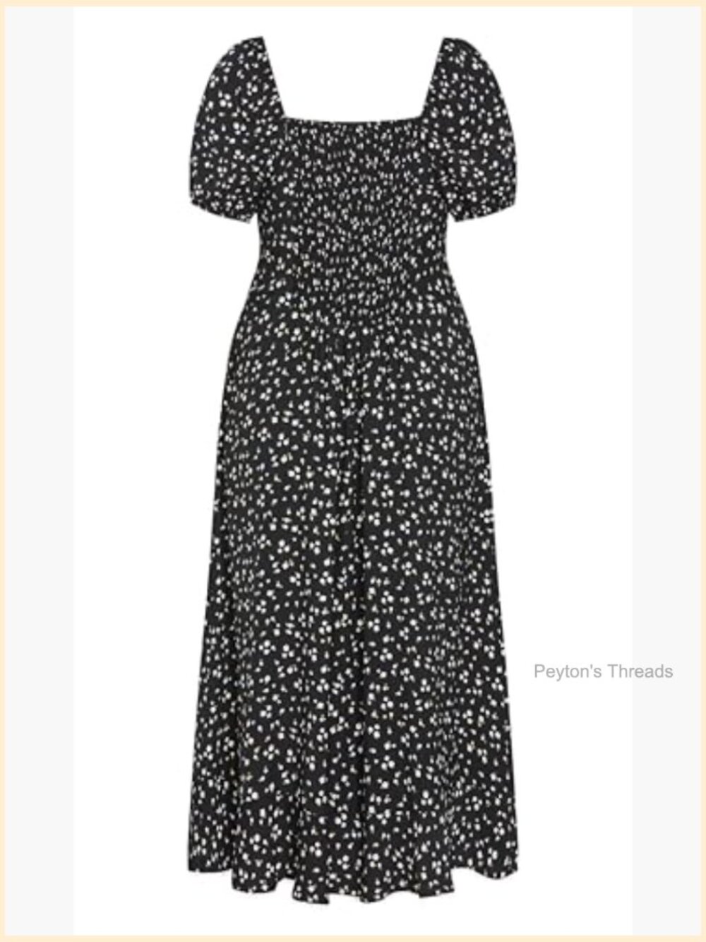 Plus Size Cap Sleeve Midi Dress with Pockets & Removable Belt - Picture 5 of 5